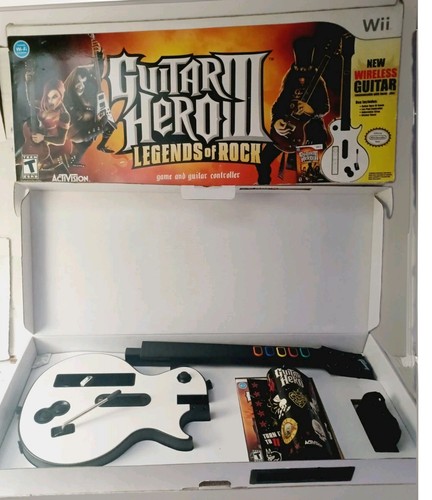 Open box wii guitar - box,