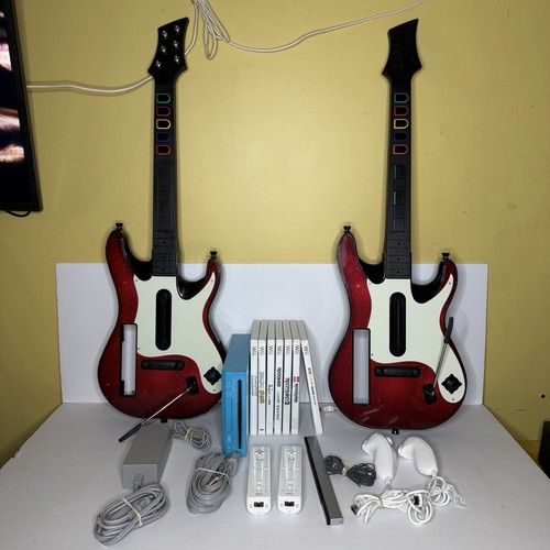 Pacchetto console wii guitar - console,