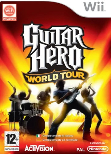 Gioco guitar hero world - guitar, tour