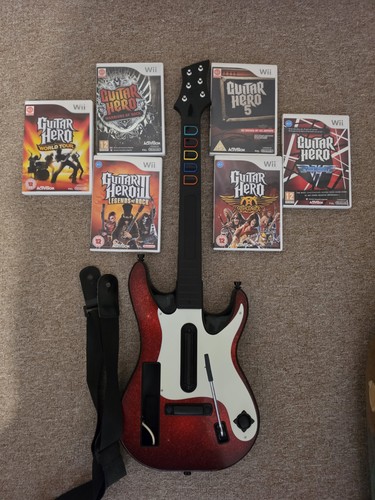 Nintendo wii guitar - nintendo,